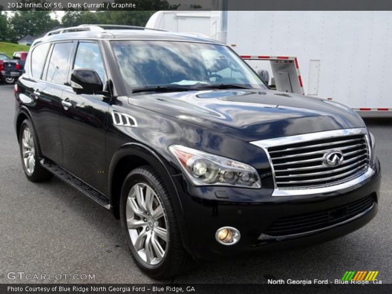 Dark Currant / Graphite 2012 Infiniti QX 56