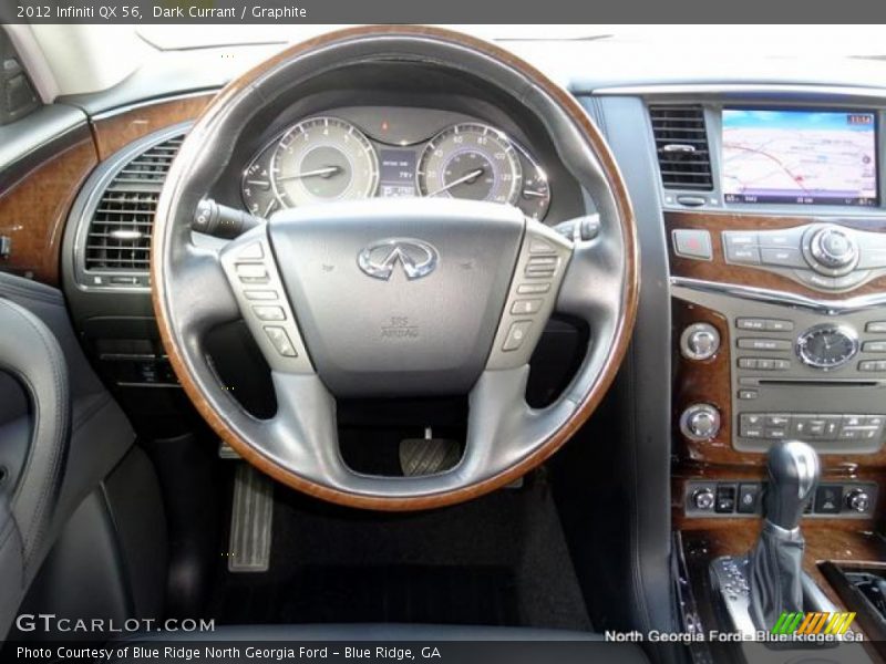 Dark Currant / Graphite 2012 Infiniti QX 56