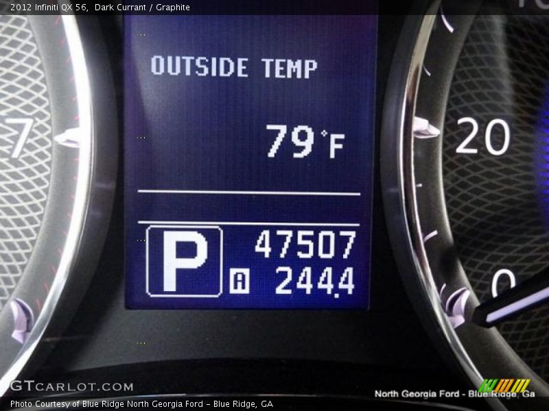 Dark Currant / Graphite 2012 Infiniti QX 56
