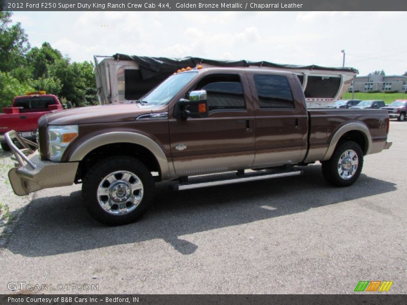 Golden Bronze Metallic / Chaparral Leather 2012 Ford F250 Super Duty King Ranch Crew Cab 4x4