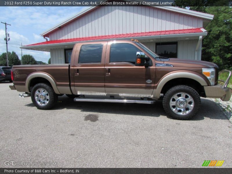 Golden Bronze Metallic / Chaparral Leather 2012 Ford F250 Super Duty King Ranch Crew Cab 4x4