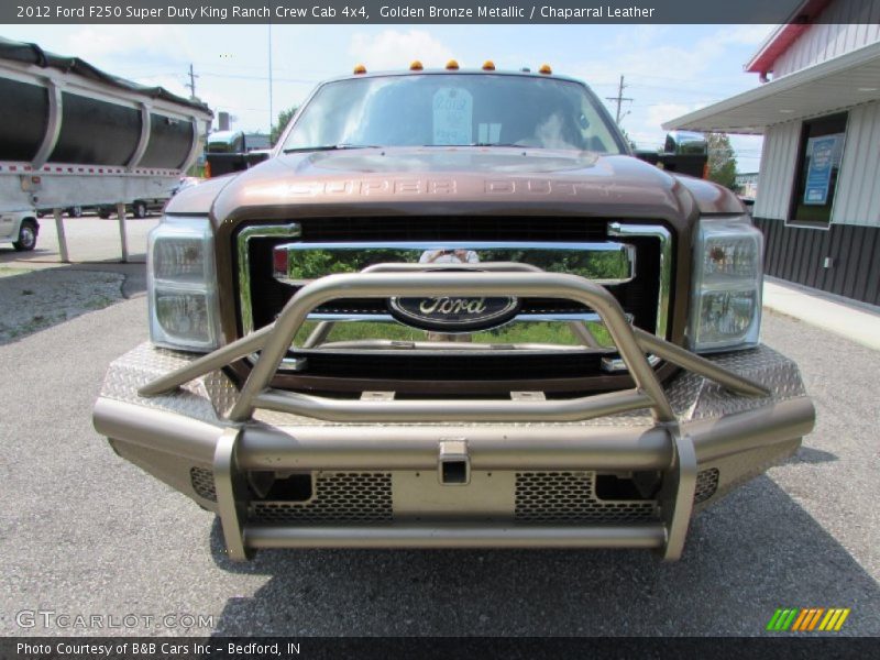 Golden Bronze Metallic / Chaparral Leather 2012 Ford F250 Super Duty King Ranch Crew Cab 4x4