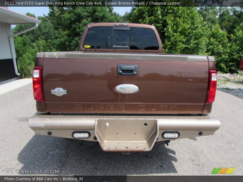 Golden Bronze Metallic / Chaparral Leather 2012 Ford F250 Super Duty King Ranch Crew Cab 4x4