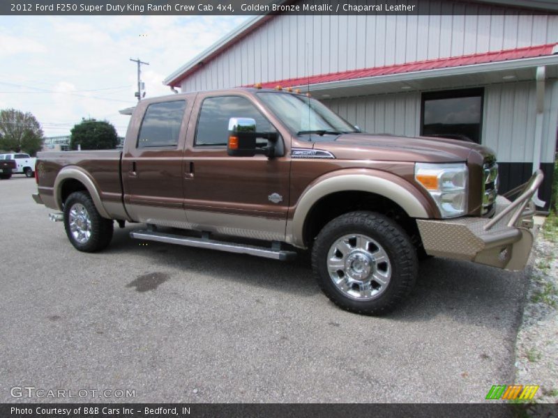 Golden Bronze Metallic / Chaparral Leather 2012 Ford F250 Super Duty King Ranch Crew Cab 4x4