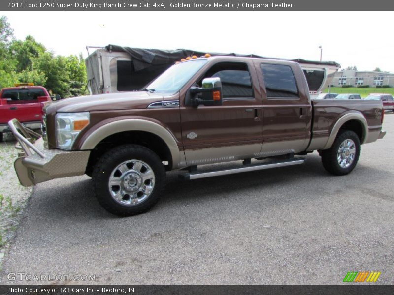 Golden Bronze Metallic / Chaparral Leather 2012 Ford F250 Super Duty King Ranch Crew Cab 4x4