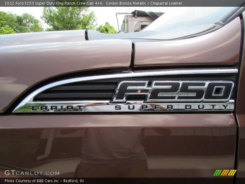 Golden Bronze Metallic / Chaparral Leather 2012 Ford F250 Super Duty King Ranch Crew Cab 4x4