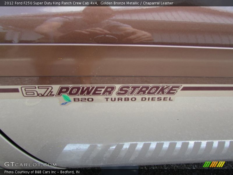 Golden Bronze Metallic / Chaparral Leather 2012 Ford F250 Super Duty King Ranch Crew Cab 4x4