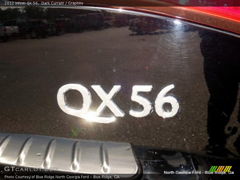 Dark Currant / Graphite 2012 Infiniti QX 56