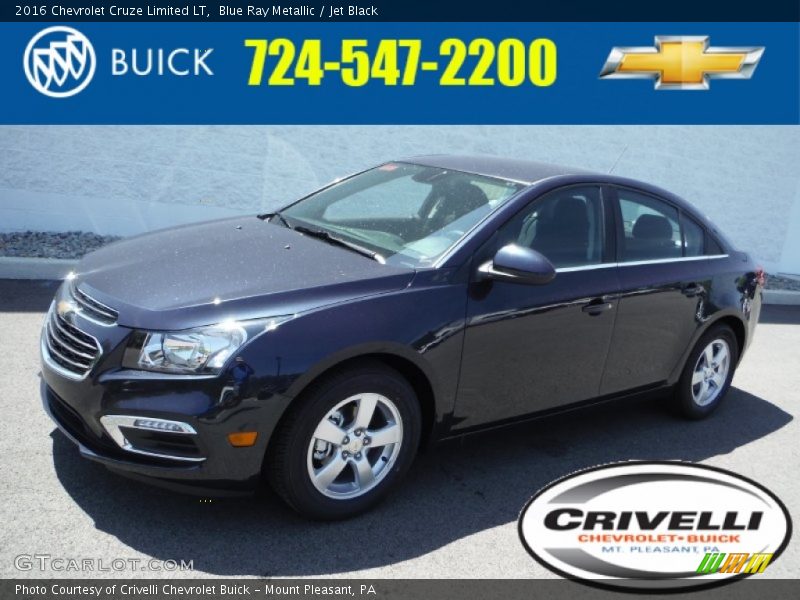 Blue Ray Metallic / Jet Black 2016 Chevrolet Cruze Limited LT