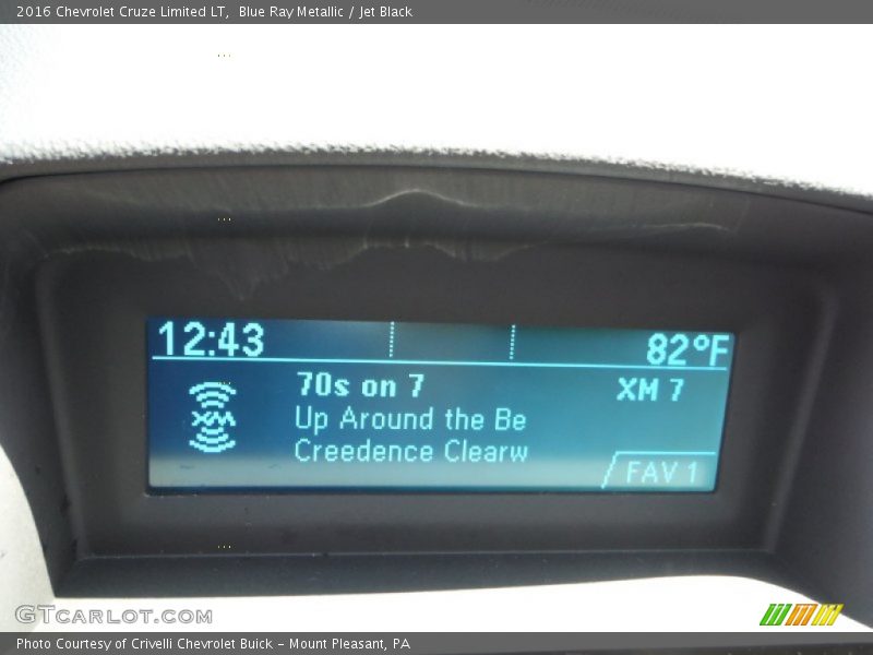 Blue Ray Metallic / Jet Black 2016 Chevrolet Cruze Limited LT