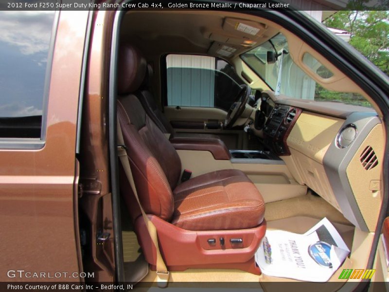 Golden Bronze Metallic / Chaparral Leather 2012 Ford F250 Super Duty King Ranch Crew Cab 4x4