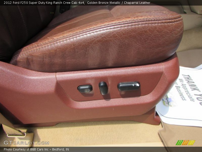 Golden Bronze Metallic / Chaparral Leather 2012 Ford F250 Super Duty King Ranch Crew Cab 4x4