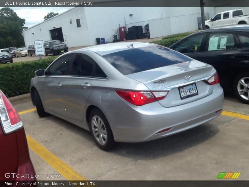 Radiant Silver / Gray 2011 Hyundai Sonata GLS