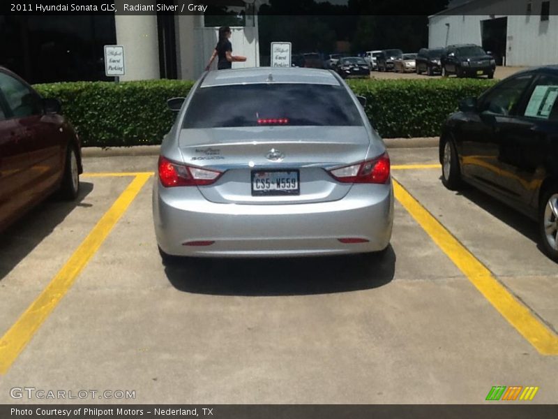Radiant Silver / Gray 2011 Hyundai Sonata GLS