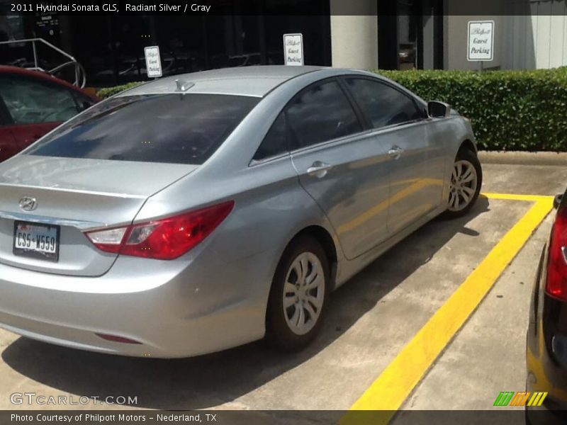 Radiant Silver / Gray 2011 Hyundai Sonata GLS