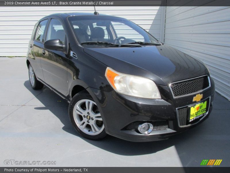 Black Granite Metallic / Charcoal 2009 Chevrolet Aveo Aveo5 LT