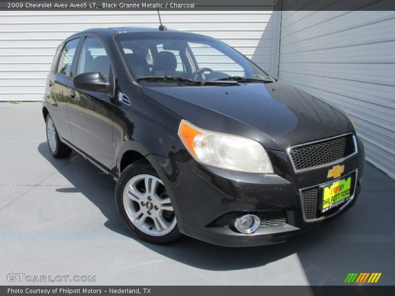 Black Granite Metallic / Charcoal 2009 Chevrolet Aveo Aveo5 LT