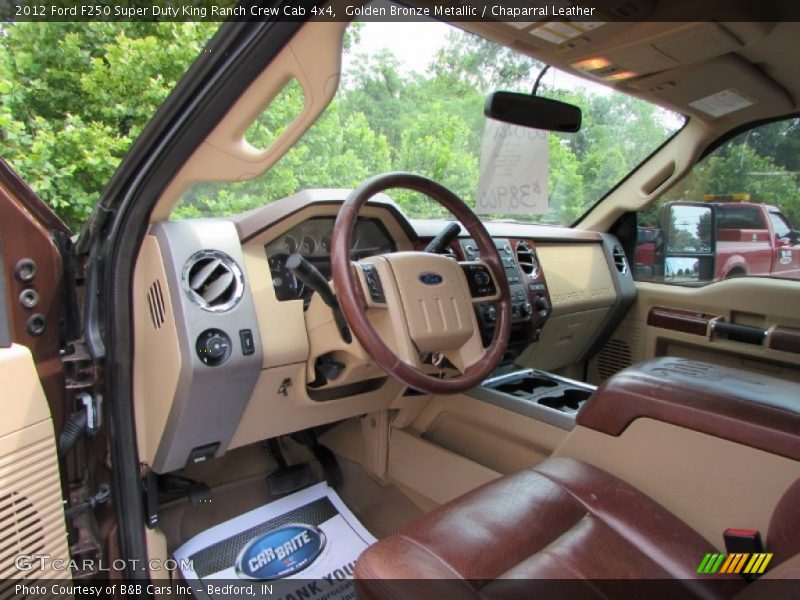 Golden Bronze Metallic / Chaparral Leather 2012 Ford F250 Super Duty King Ranch Crew Cab 4x4