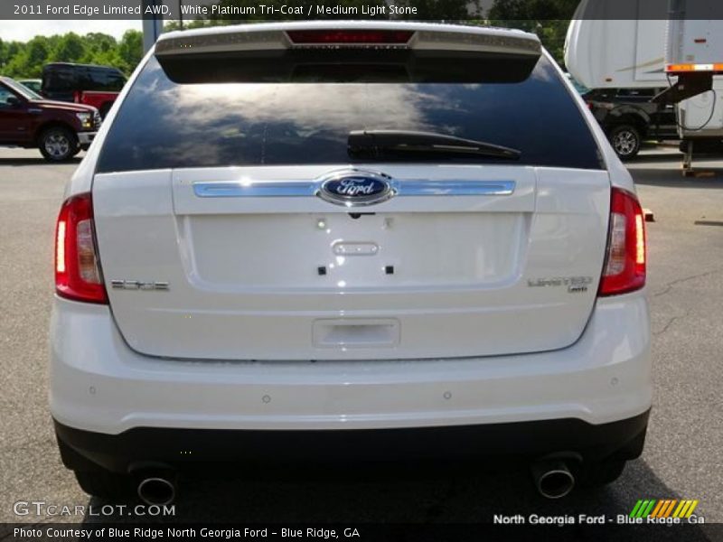 White Platinum Tri-Coat / Medium Light Stone 2011 Ford Edge Limited AWD