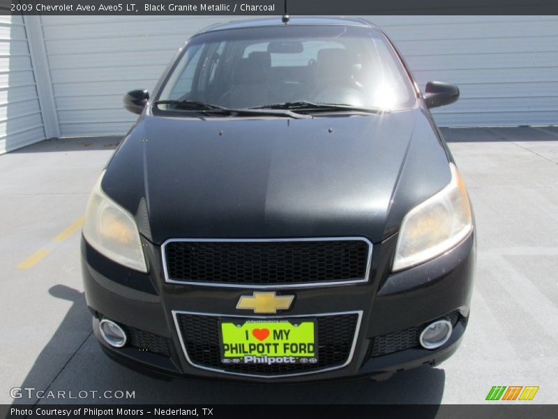 Black Granite Metallic / Charcoal 2009 Chevrolet Aveo Aveo5 LT