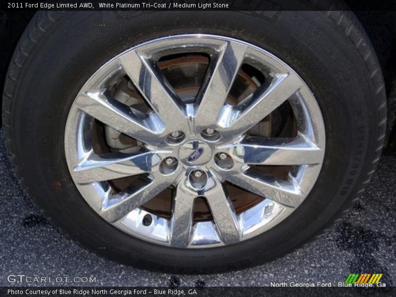 White Platinum Tri-Coat / Medium Light Stone 2011 Ford Edge Limited AWD