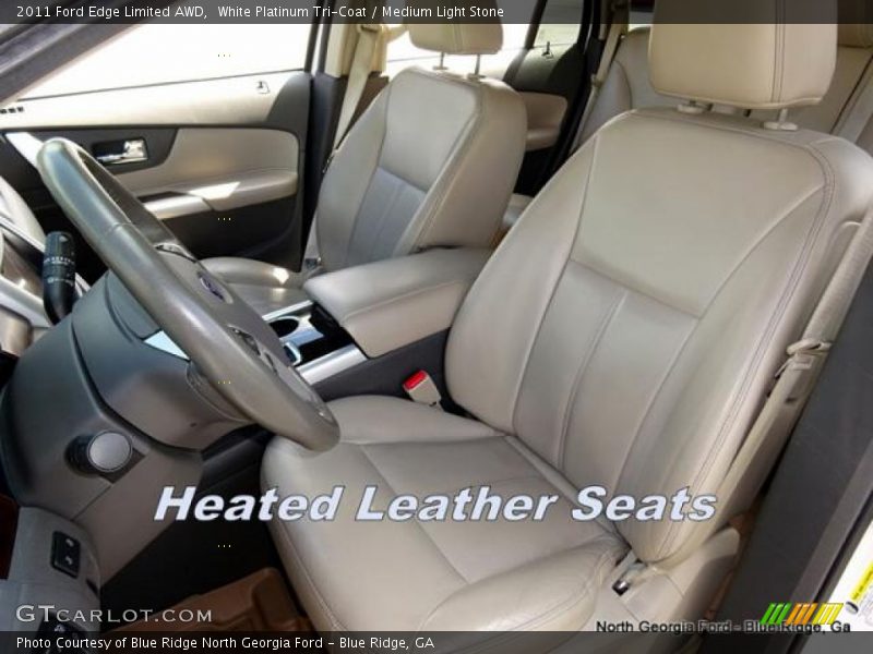 White Platinum Tri-Coat / Medium Light Stone 2011 Ford Edge Limited AWD
