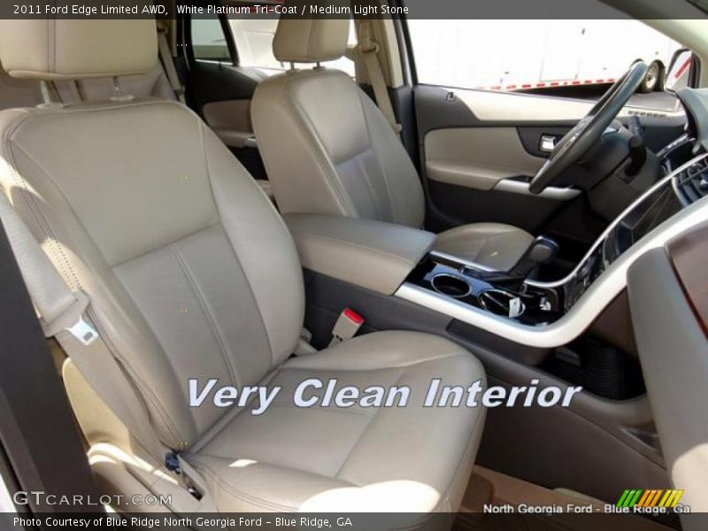 White Platinum Tri-Coat / Medium Light Stone 2011 Ford Edge Limited AWD