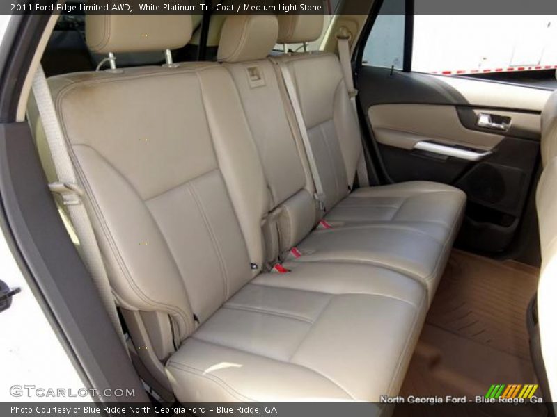 White Platinum Tri-Coat / Medium Light Stone 2011 Ford Edge Limited AWD