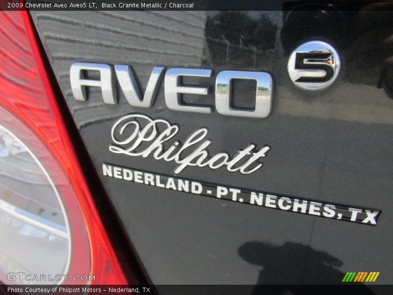 Black Granite Metallic / Charcoal 2009 Chevrolet Aveo Aveo5 LT