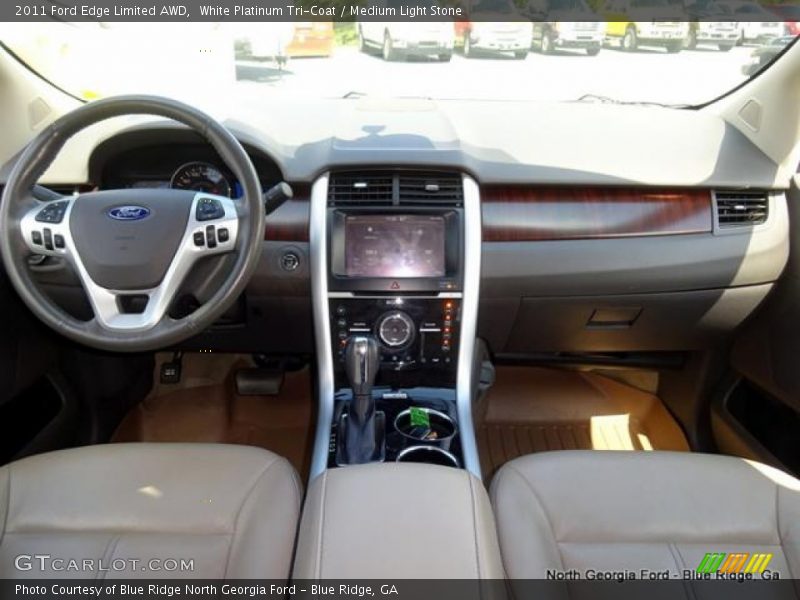 White Platinum Tri-Coat / Medium Light Stone 2011 Ford Edge Limited AWD