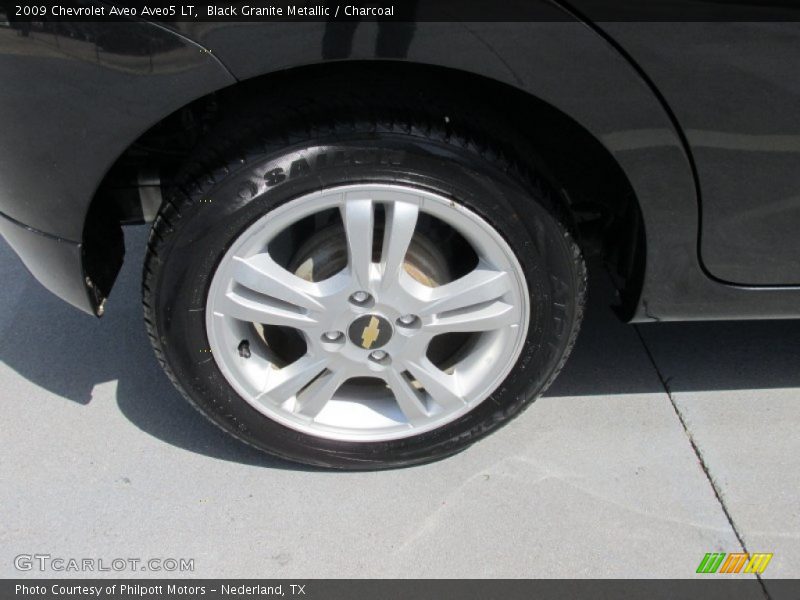 Black Granite Metallic / Charcoal 2009 Chevrolet Aveo Aveo5 LT