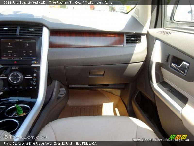 White Platinum Tri-Coat / Medium Light Stone 2011 Ford Edge Limited AWD