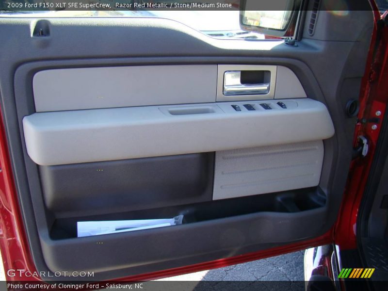 Razor Red Metallic / Stone/Medium Stone 2009 Ford F150 XLT SFE SuperCrew
