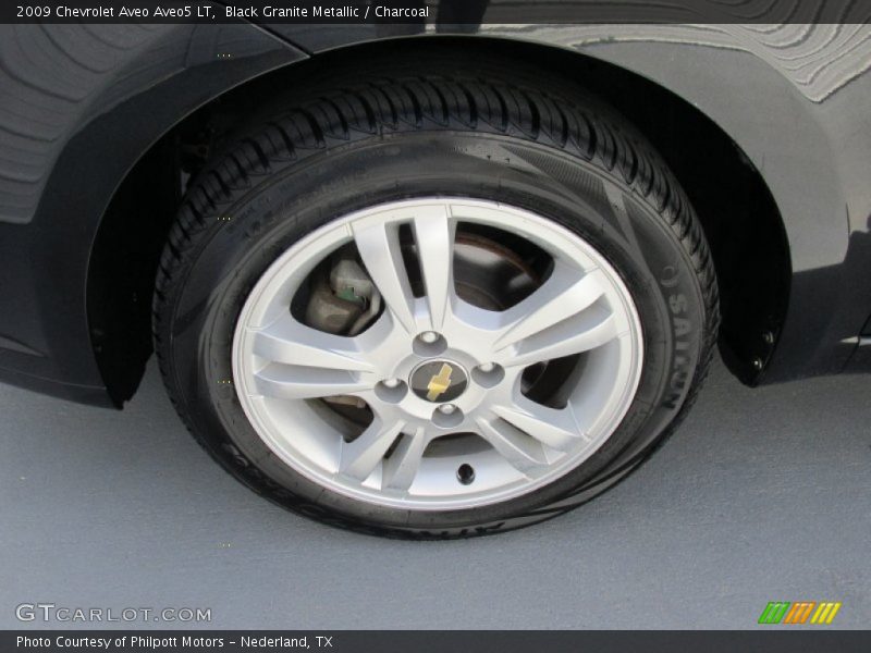 Black Granite Metallic / Charcoal 2009 Chevrolet Aveo Aveo5 LT