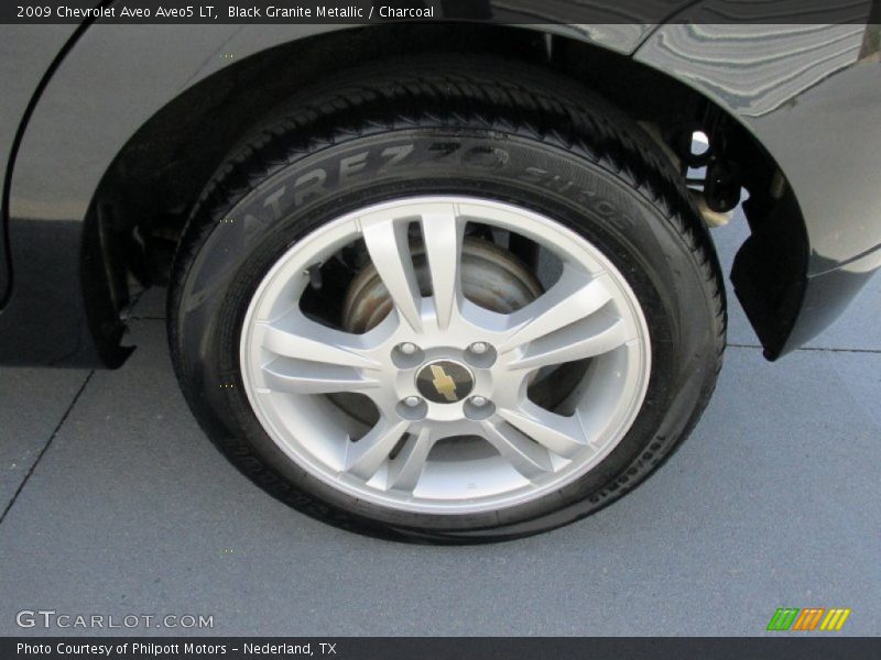 Black Granite Metallic / Charcoal 2009 Chevrolet Aveo Aveo5 LT