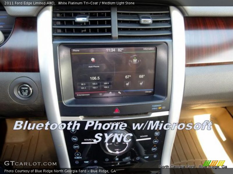 White Platinum Tri-Coat / Medium Light Stone 2011 Ford Edge Limited AWD