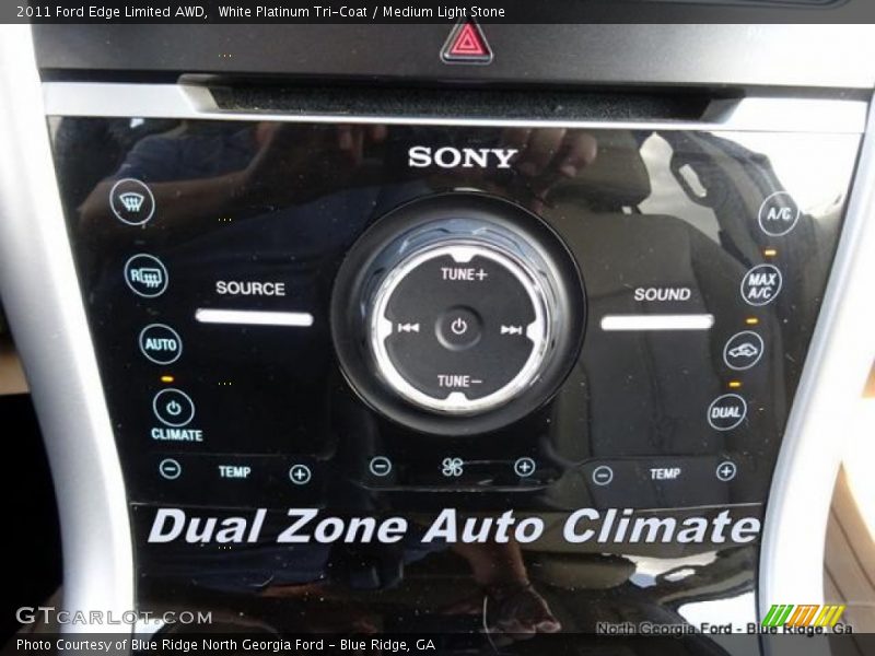 White Platinum Tri-Coat / Medium Light Stone 2011 Ford Edge Limited AWD