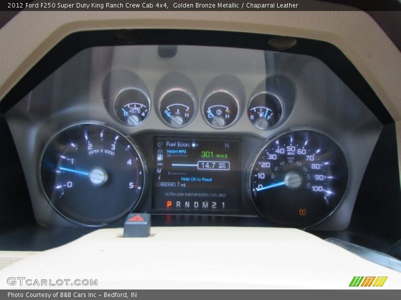 Golden Bronze Metallic / Chaparral Leather 2012 Ford F250 Super Duty King Ranch Crew Cab 4x4