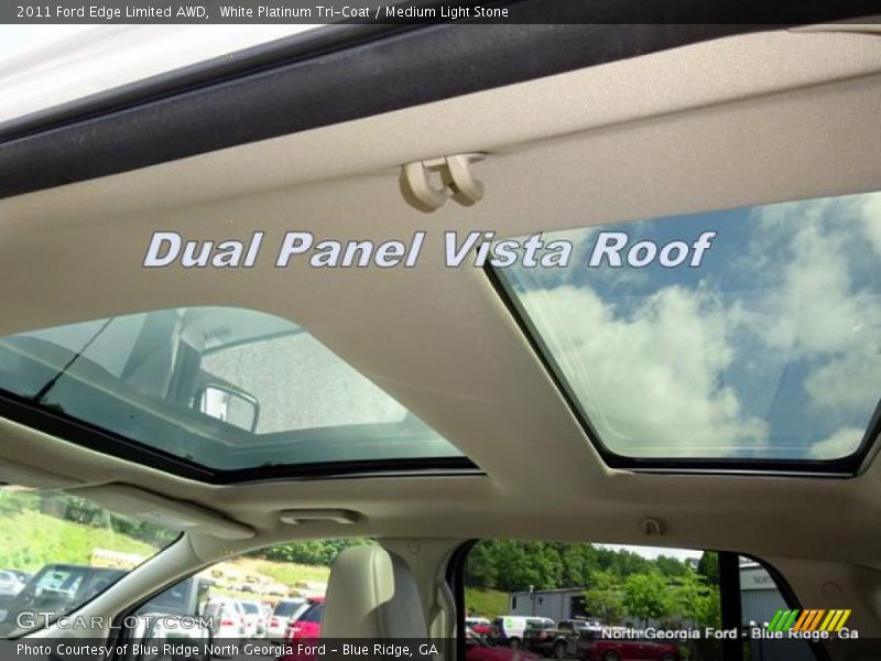 White Platinum Tri-Coat / Medium Light Stone 2011 Ford Edge Limited AWD