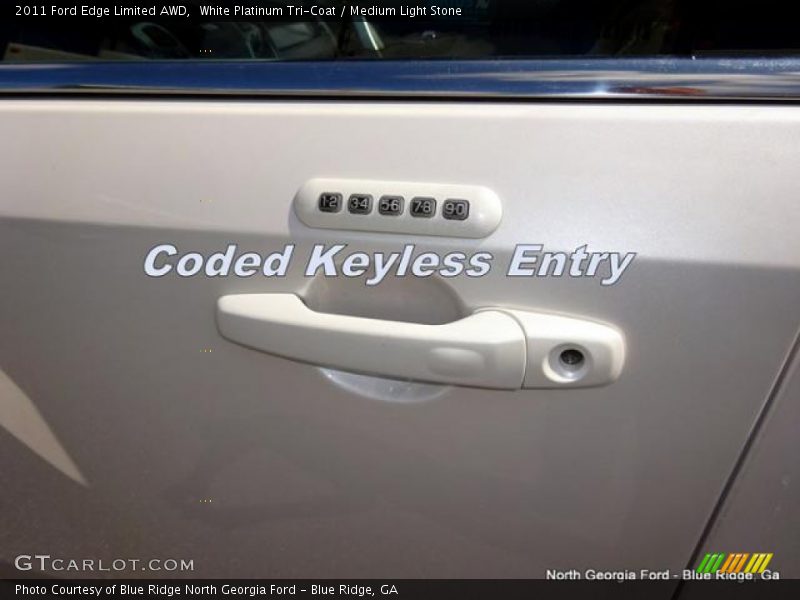 White Platinum Tri-Coat / Medium Light Stone 2011 Ford Edge Limited AWD