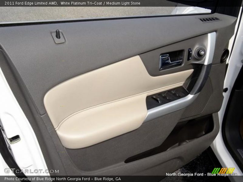 White Platinum Tri-Coat / Medium Light Stone 2011 Ford Edge Limited AWD