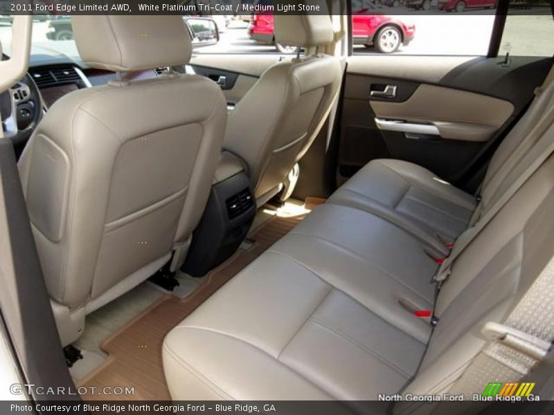 White Platinum Tri-Coat / Medium Light Stone 2011 Ford Edge Limited AWD