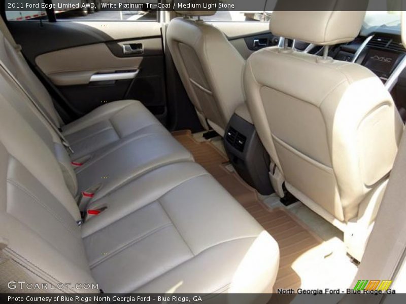 White Platinum Tri-Coat / Medium Light Stone 2011 Ford Edge Limited AWD