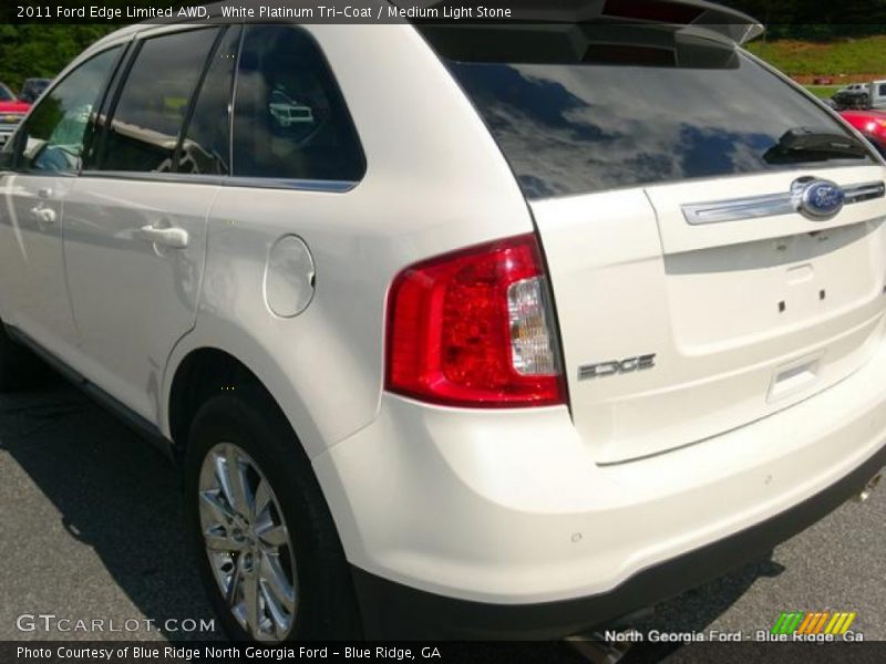 White Platinum Tri-Coat / Medium Light Stone 2011 Ford Edge Limited AWD