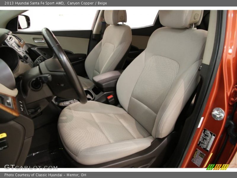 Canyon Copper / Beige 2013 Hyundai Santa Fe Sport AWD