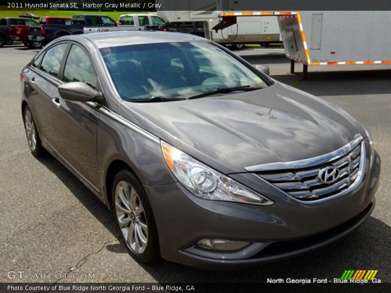 Harbor Gray Metallic / Gray 2011 Hyundai Sonata SE