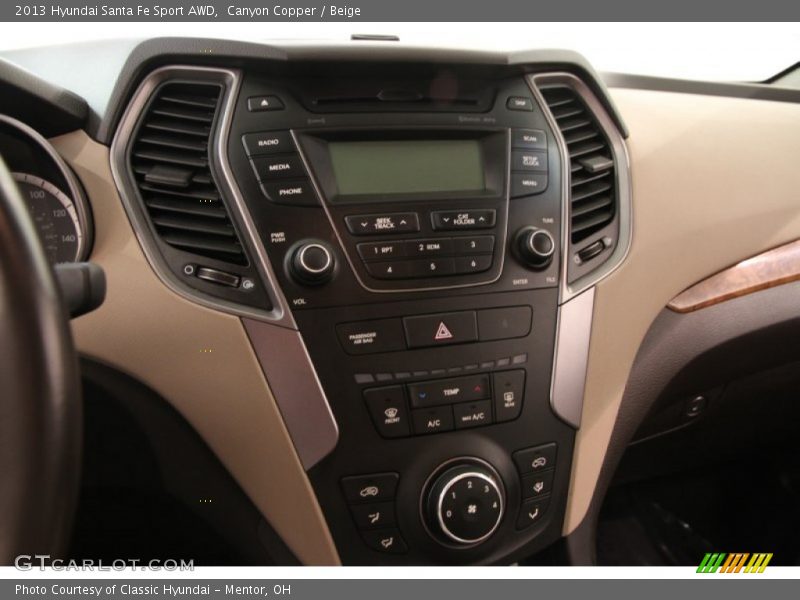 Canyon Copper / Beige 2013 Hyundai Santa Fe Sport AWD