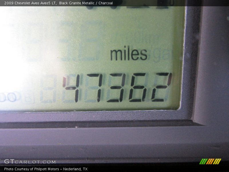 Black Granite Metallic / Charcoal 2009 Chevrolet Aveo Aveo5 LT