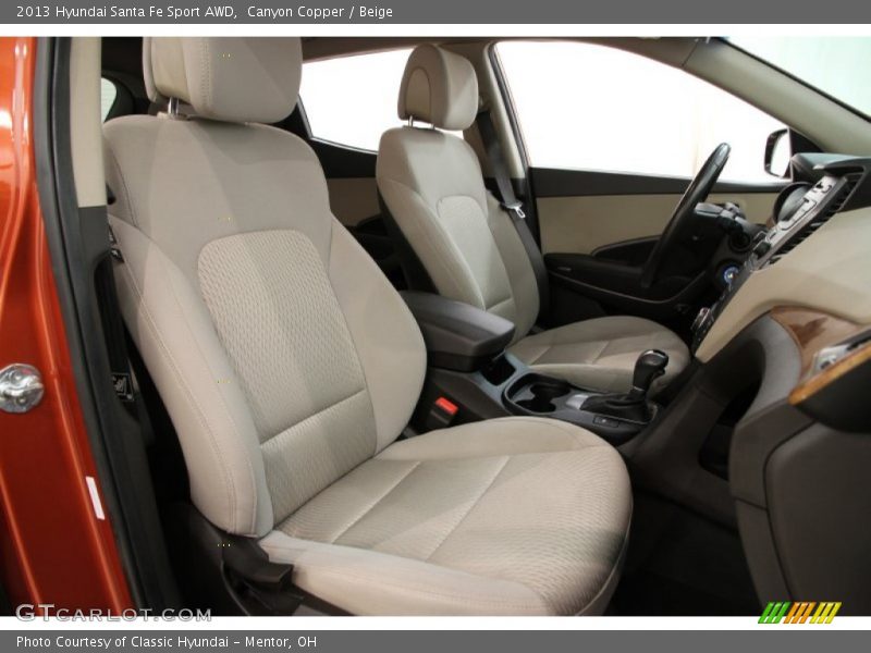 Canyon Copper / Beige 2013 Hyundai Santa Fe Sport AWD