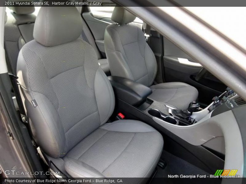 Harbor Gray Metallic / Gray 2011 Hyundai Sonata SE